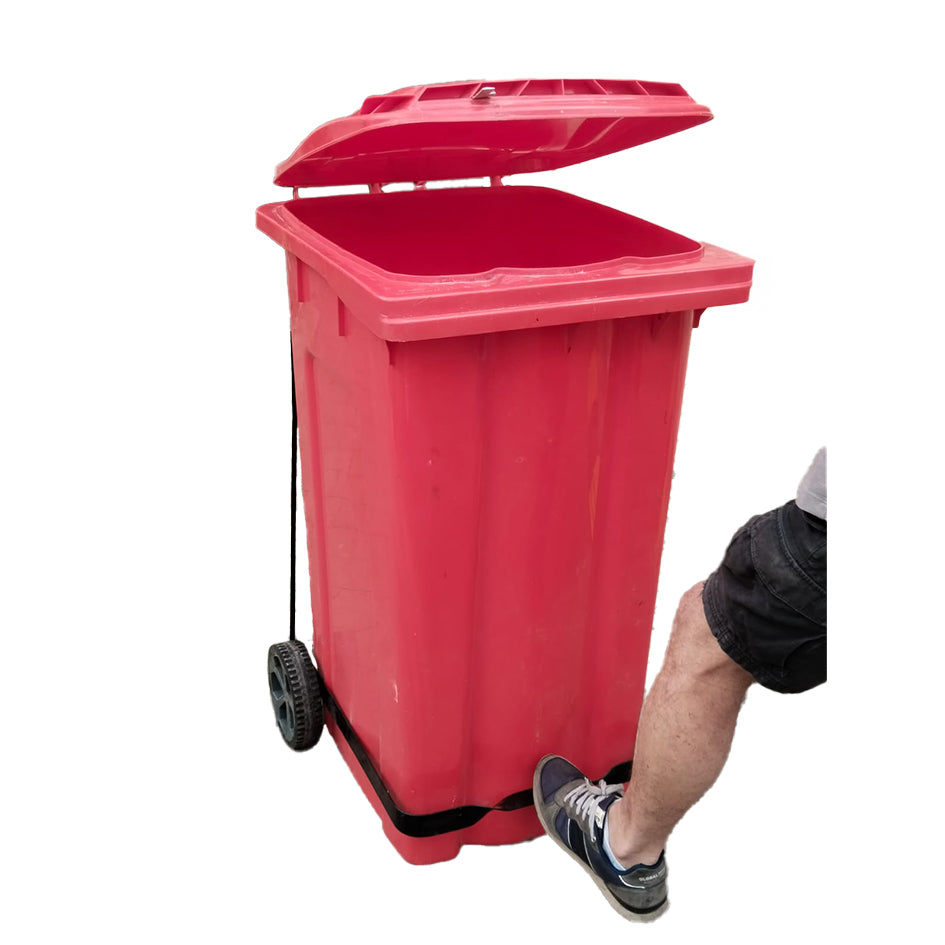 240L Wheelie Bins W/ Pedal Attachment