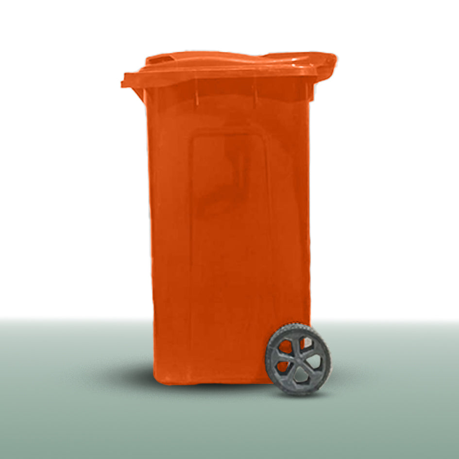 240L Wheelie Bin - Orange