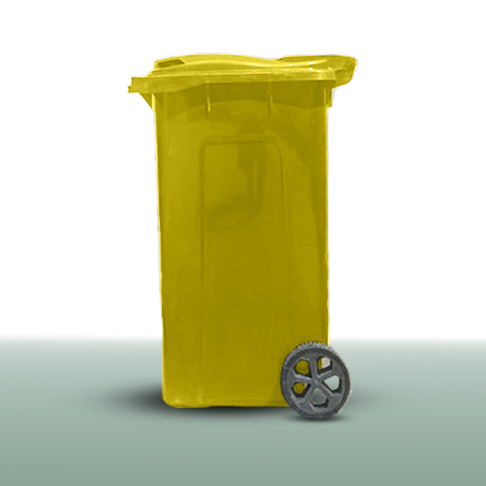 240L Wheelie Bin - Yellow